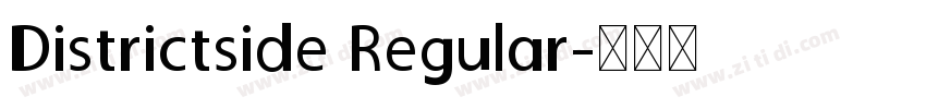 Districtside Regular字体转换
